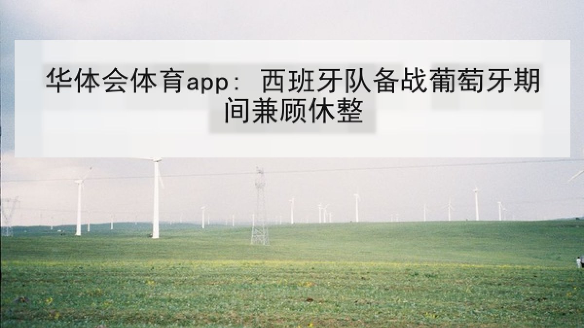 华体会体育app: 西班牙队备战葡萄牙期间兼顾休整